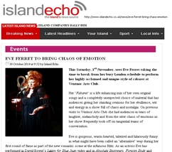 Eve Ferret - Island Echo 30 October 2014