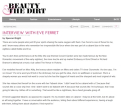 Eve Ferret - Beauty and the Dirt 26 Nov 2012