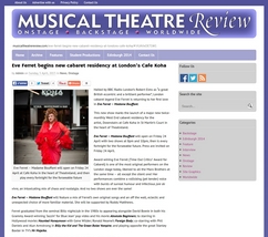 Eve Ferret - Musical Theatre Review 30 April 2015